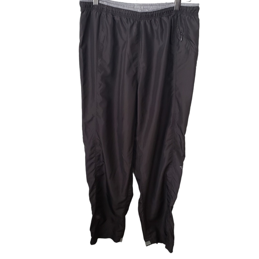 The North Face Womens M Pull On Elastic Waist Zip Pocket Outdoor Pants Dark Gray
